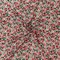 Red-Multi Poly Stripe Floral Border Printed Dobby Chiffon Woven Fabric By the Yard